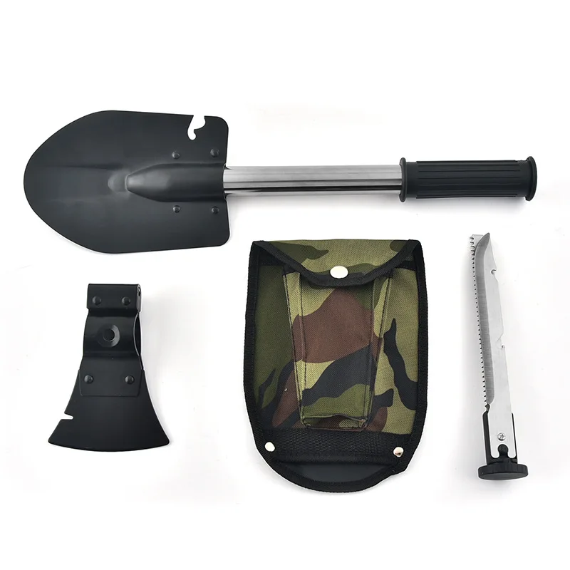 Multifunction outdoor shovel axe outdoor tool kit camping equipment self defense ordnance shovel