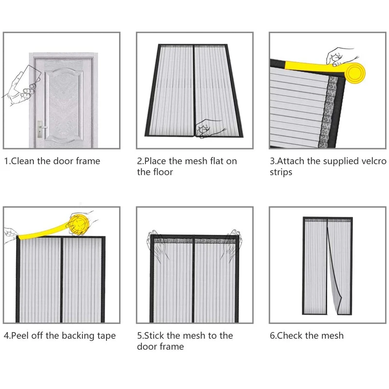 GUTSBOX 2021 New Products Door Net Curtain Magnetic Magnetic Mosquito Curtain