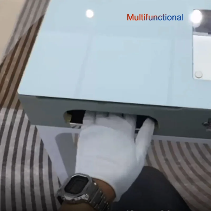 Custom beauty nail confession manicure table furniture with fan