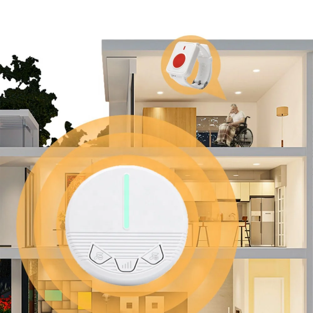 Wireless Long Range Pager Patient Call Buzzer System for Hospital Classroom with Emergency Button for Elderly Child