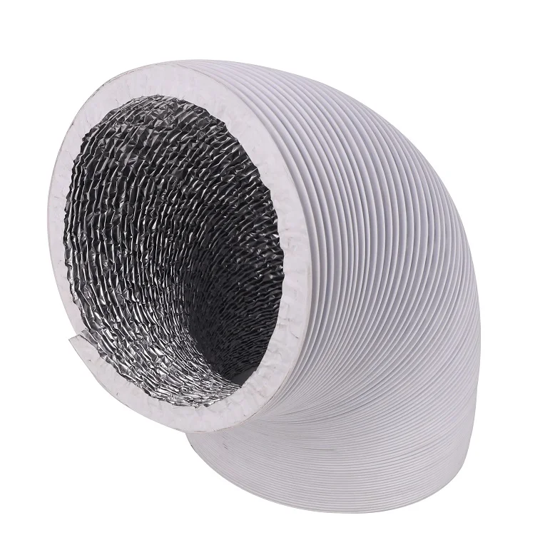 HVAC Systems Parts Customization Insulated Fire Resistant Flexible Aluminum Pipe Foil Vent Duct