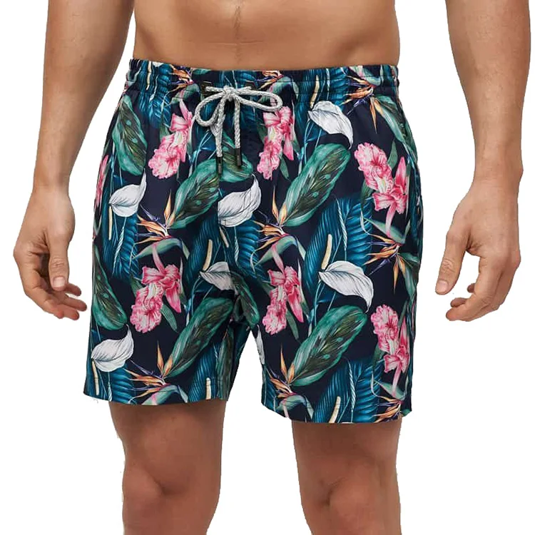 Custom Pattern Basketball Shorts Mens Board Trunks Comfortable Outdoor Apparel Beach Shorts Swimming Shorts with Drawstring