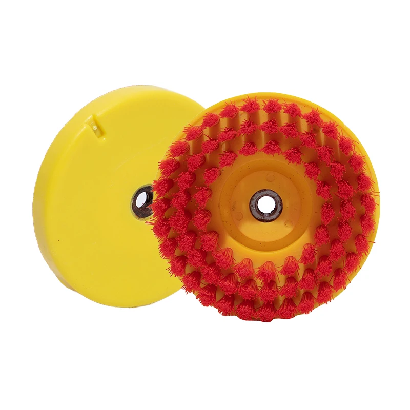 Wholesale Industrial Grade Rotary 4 Inch Round Disc Brushes Industrial For Moss And Stain Removing
