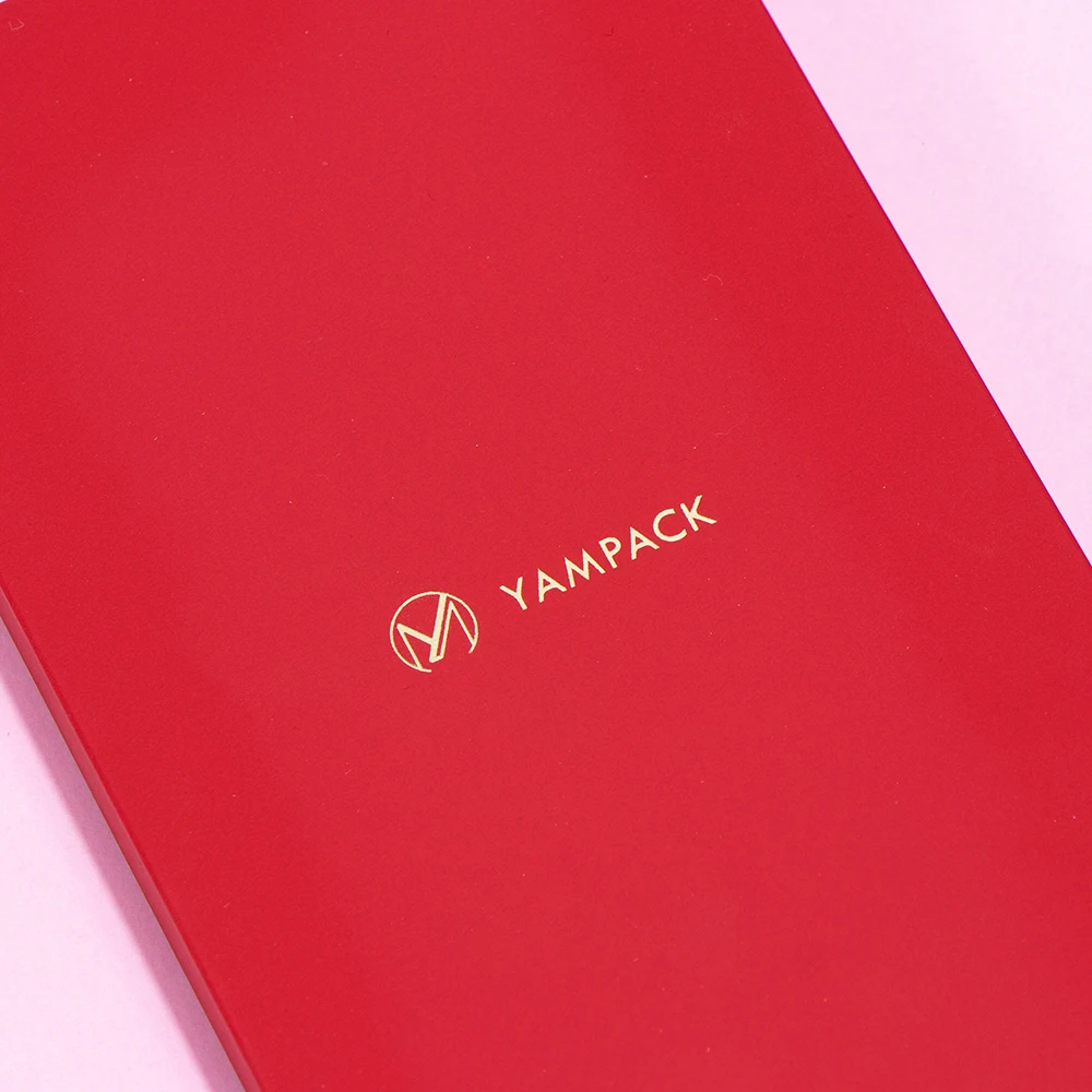 Custom print Chinese red packet pouch satin gold foil stamping fabric red packet velvet red packet