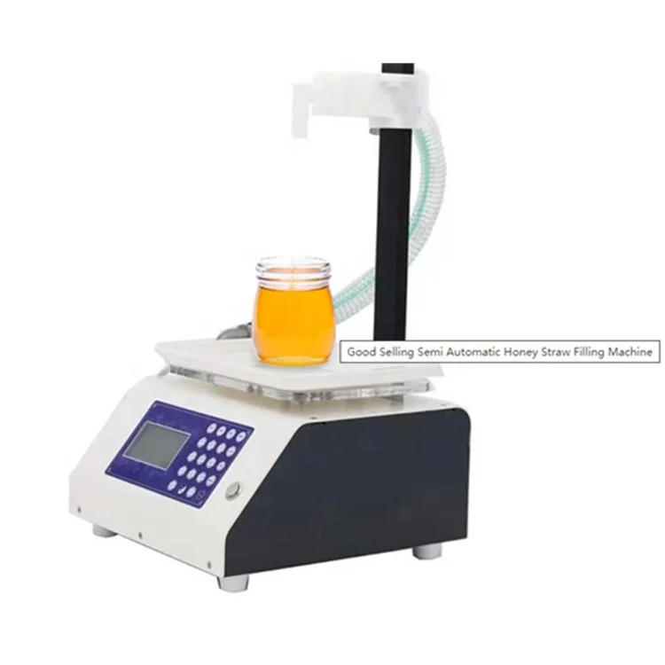 semi - auto lotion bottle cosmetic beverage honey piston paste liquid filling machine