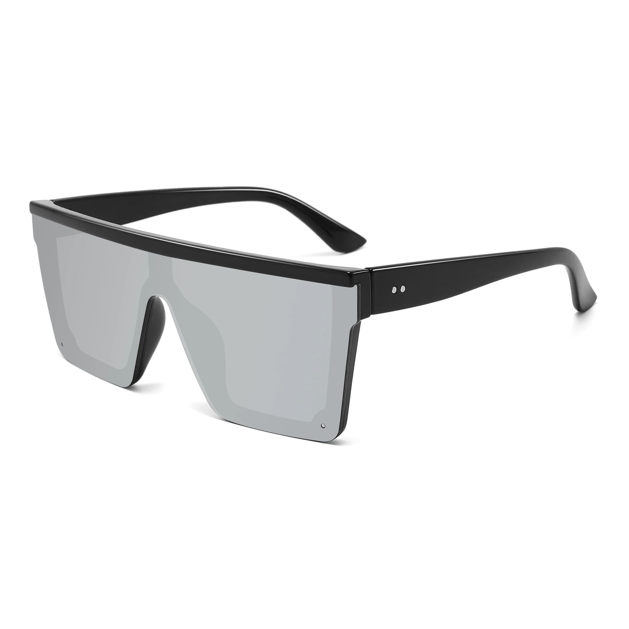 Oversized Rimless Men Fashion Square Sun Glasses Mirror Vintage Retro Glasses Female Sunglasses