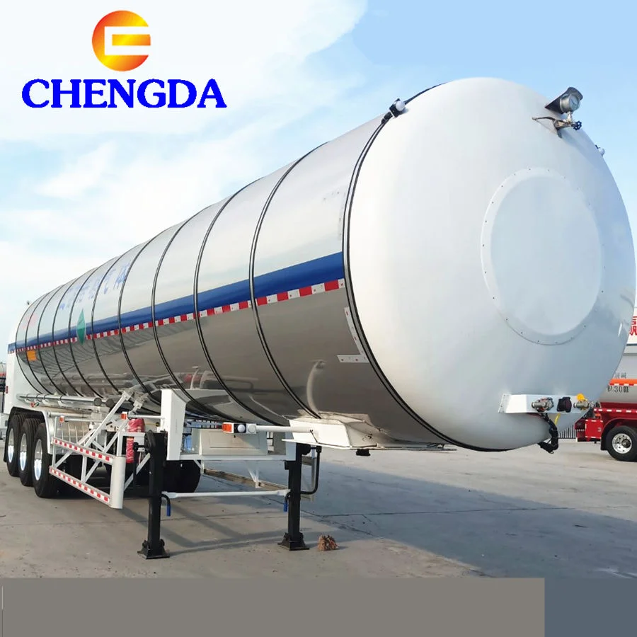 Factory Low Price 3 Axles Liquid Oxygen Nitrogen Carbon Dioxide CO2 Cryogenic Gas Tank Semi Trailer