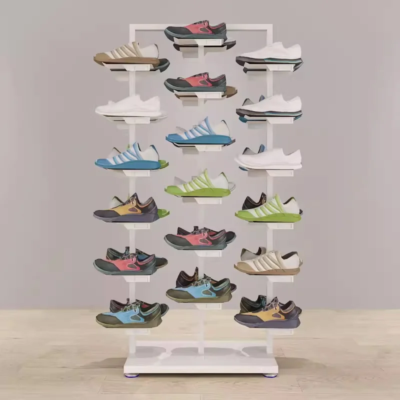 Factory Direct Sales Stand-up Shoes Display Racks Durable Metal Wall Display Shelf For Shoe