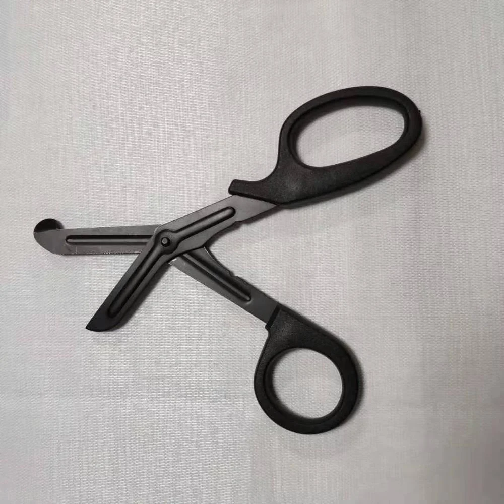 
Black Universal Bandage Scissors for Cutting Fabrics Trauma Shears Bandage Shears 