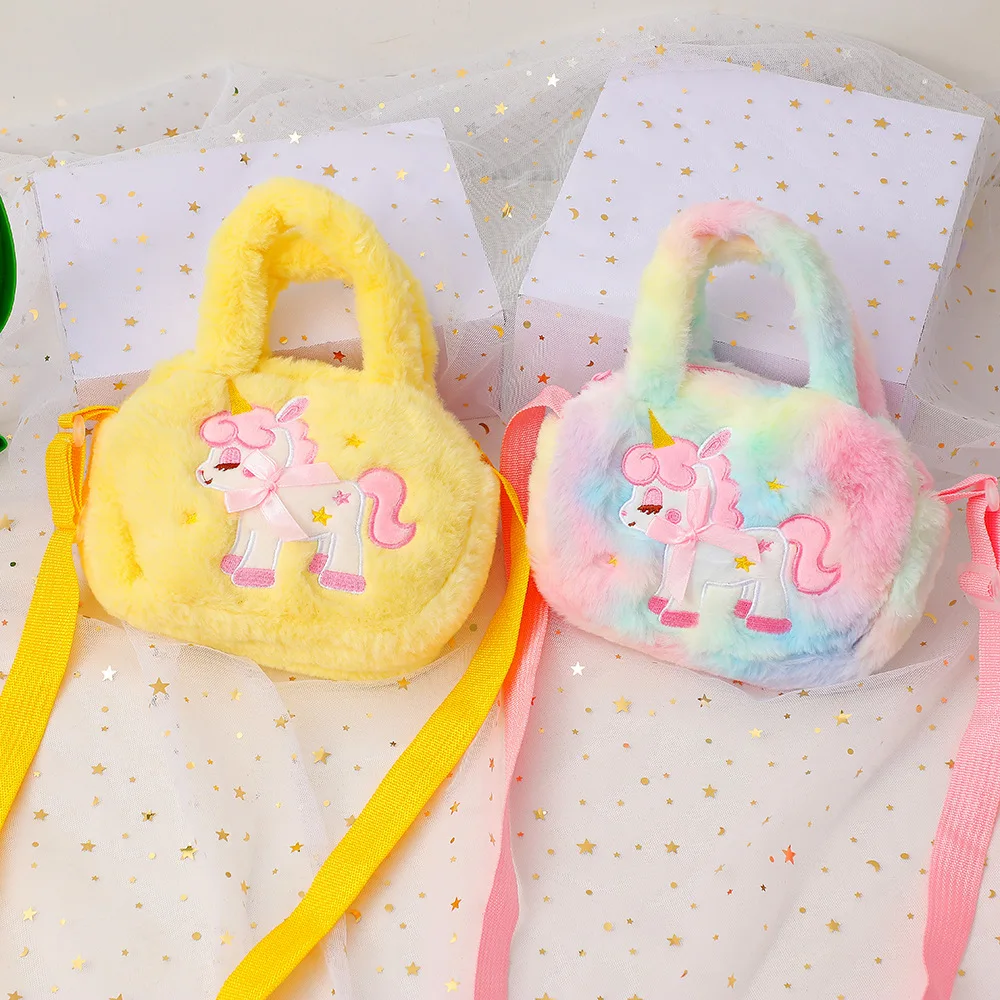 Unicorn Bag Girl Plush Crossbody Bag Cute Princess Mini Tote For Teenage Girls Exclusive Christmas And Birthday Gifts