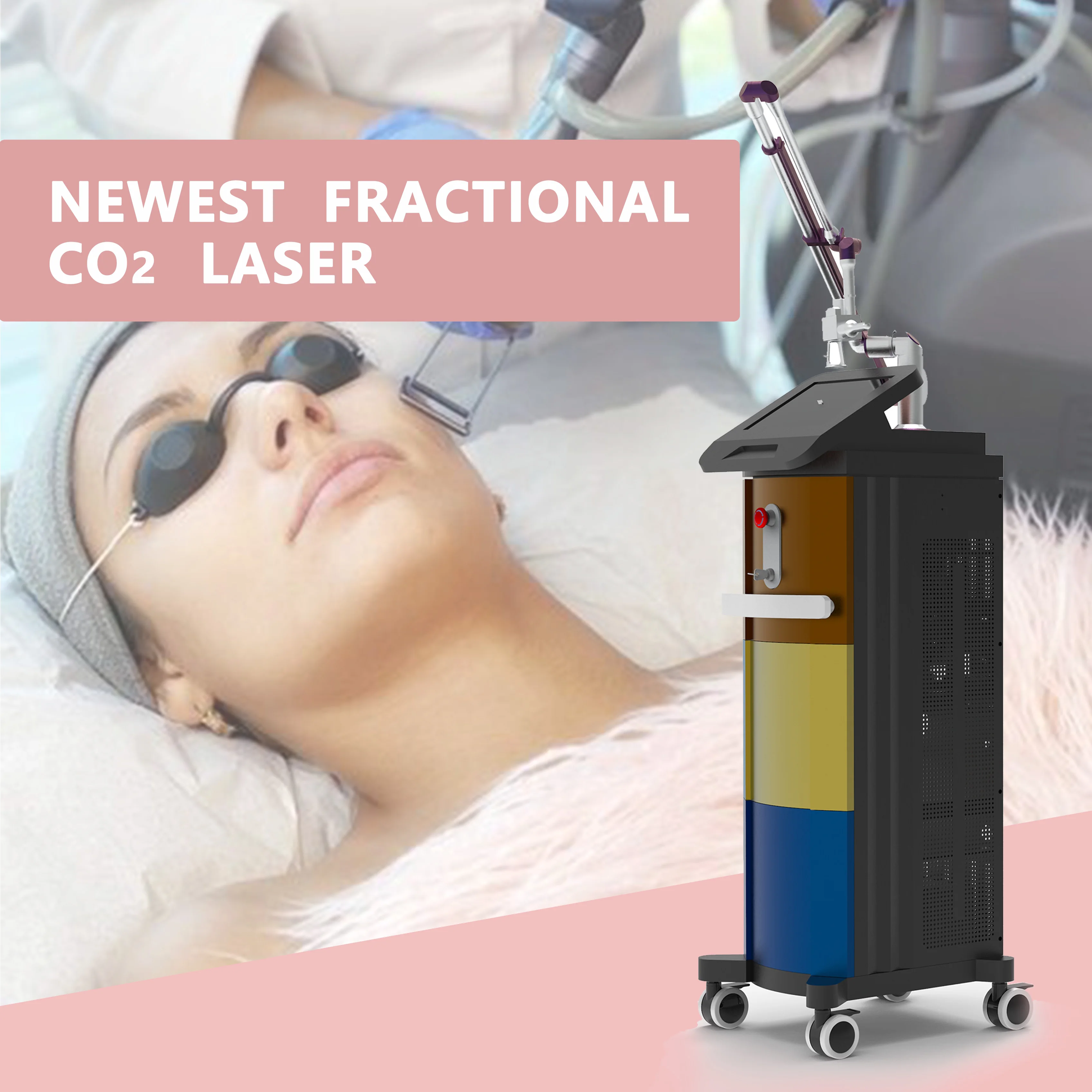 Top Quality Facial Aesthetic Treatments Stretch Mark Removal 10600nm Fraction CO2 Laser Machine for Dermatology Clinic