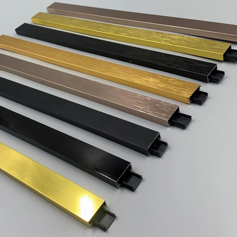 Ultra-thin Aluminum Alloy Skirting Line Cream Air Seamless Skirting Line Ceramic Skirting Line Bar L-shape