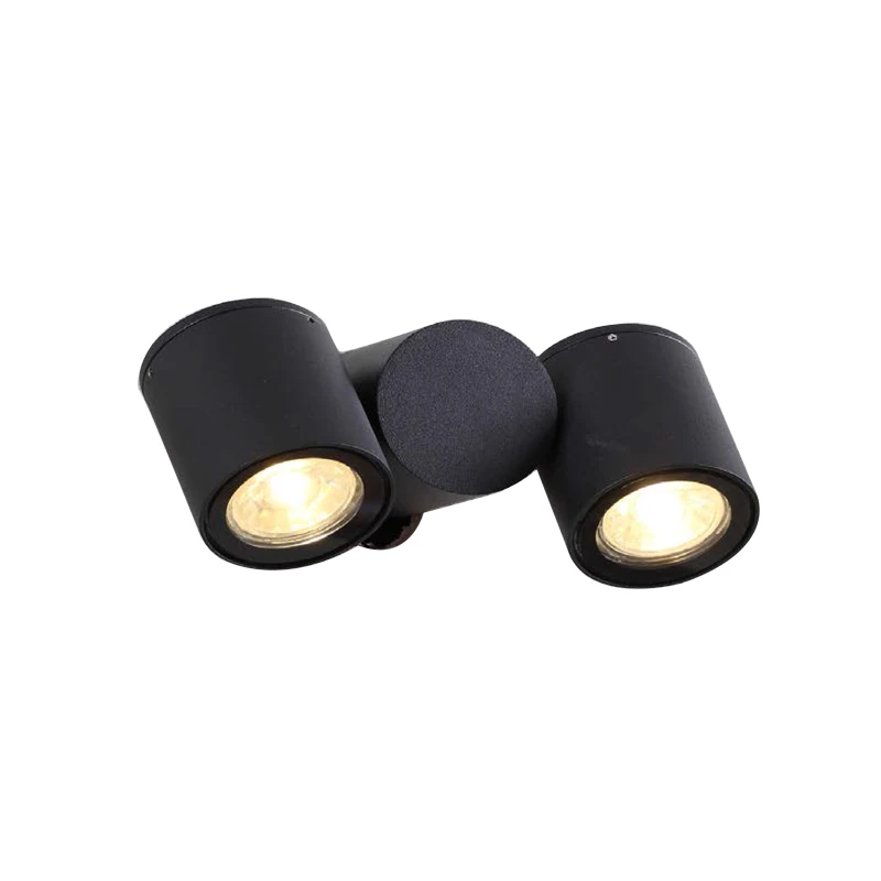 Aluminum alloy  Double head LED Wall Light GU10 IP65 double  Wall Light Outdoor Waterproof Light Lamp For Home