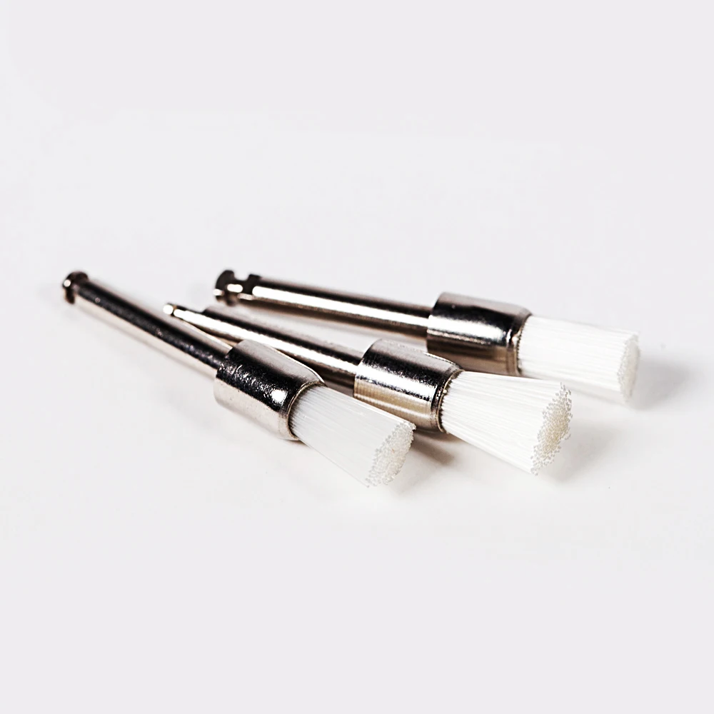 Denxy Dental High Quality Flat Polishing Prophy Brushes Cups Dental Lab Latch Mixed Polish Polisher Dental Equipment for Teeth