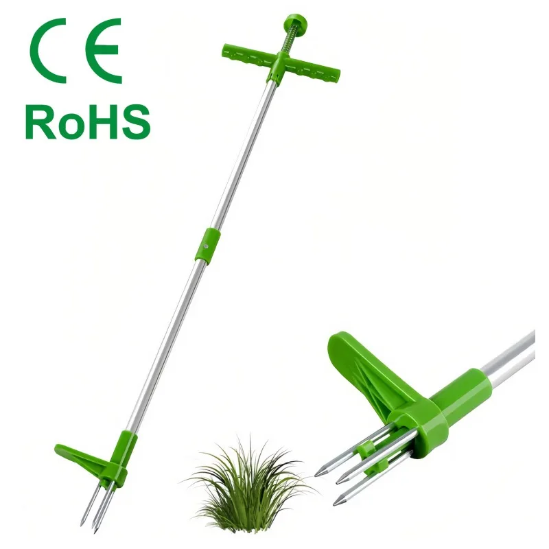 Garden Puller Weed Eater Dual Sections Split Aluminum Tube Manual Removal Digging Weeds Gardening Tools