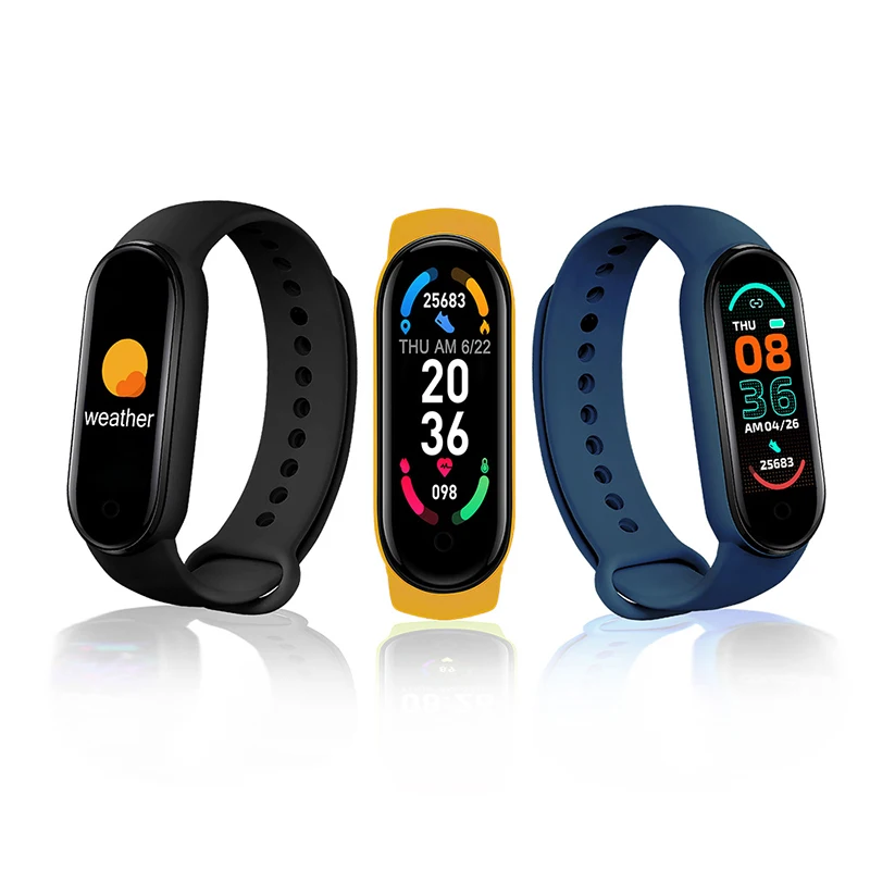  2021 M6 Smart Bracelet Watch Fitness Tracker Smartband Heart Rate Blood Pressure Monitor Band For XIaomi iOS Android