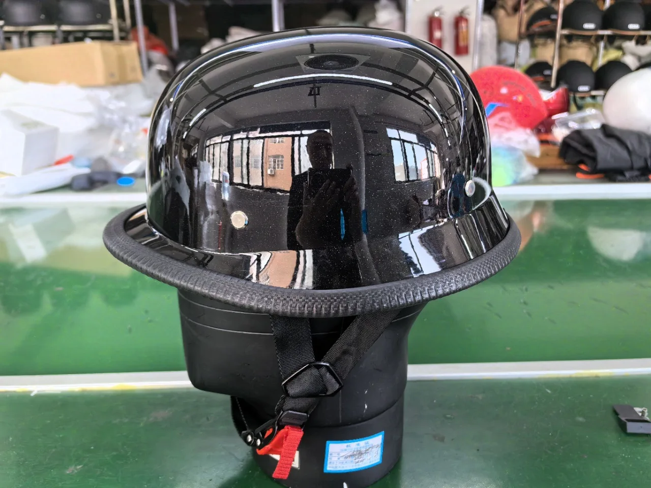 Custom Half Face Helmet for Men Women Motorcycle Helmet German Style Half Helmet for Bike Cruiser Scooter Chopper DOT Approved