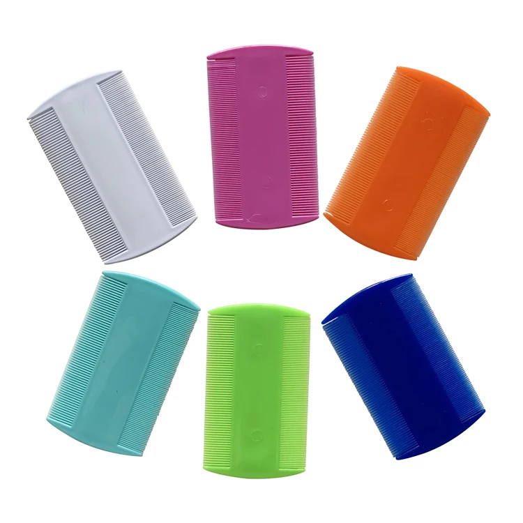 Высокопрочная прочная пластиковая расческа для ухода за питомцами блох и вшей двусторонняя Расческа питомцев удаления шерсти кошек