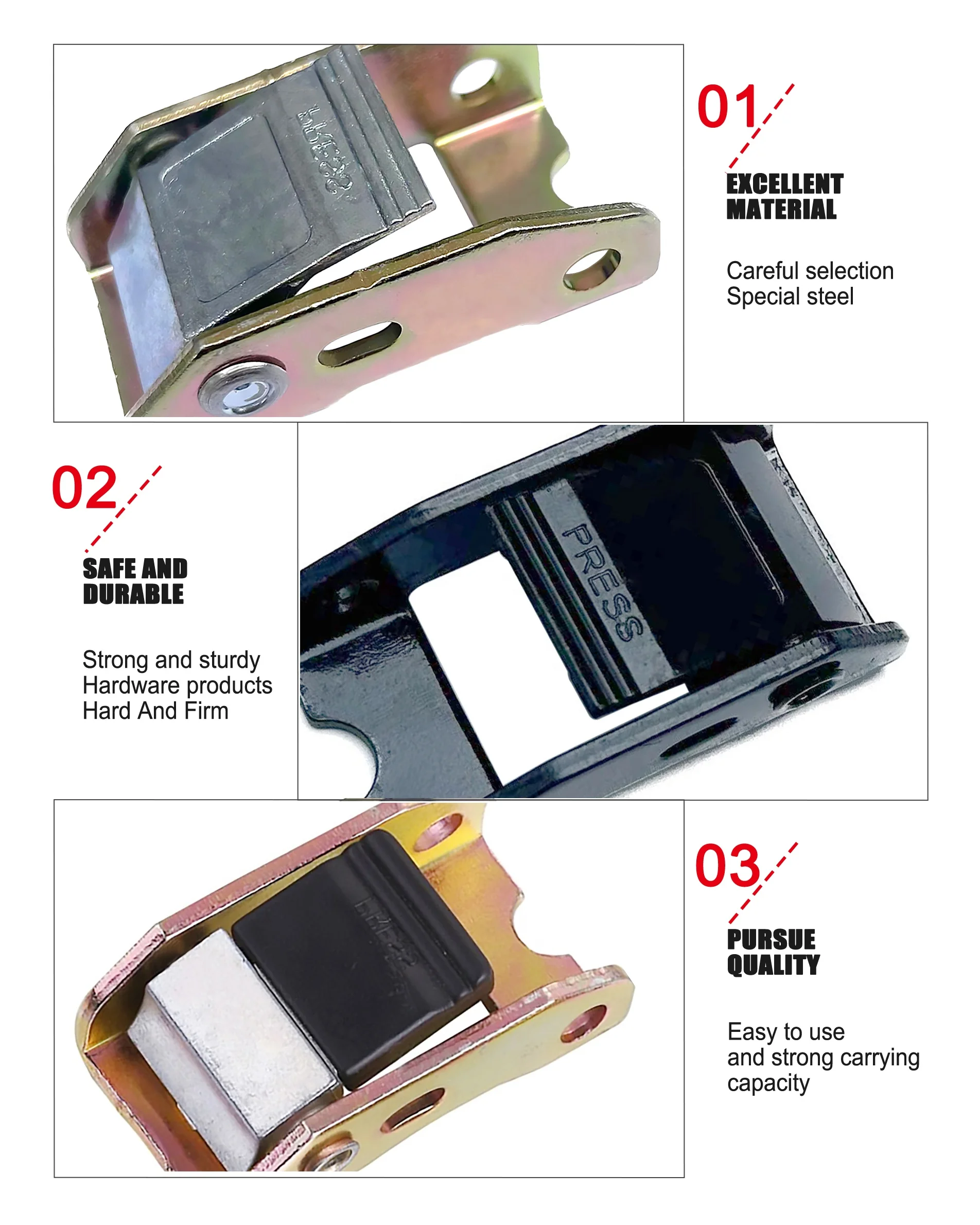 28mm 600kg Zinc Alloy Cam Buckle Tie Down Straps Heavy Duty Cam Lock Buckle For Lashing Straps Cam buckle