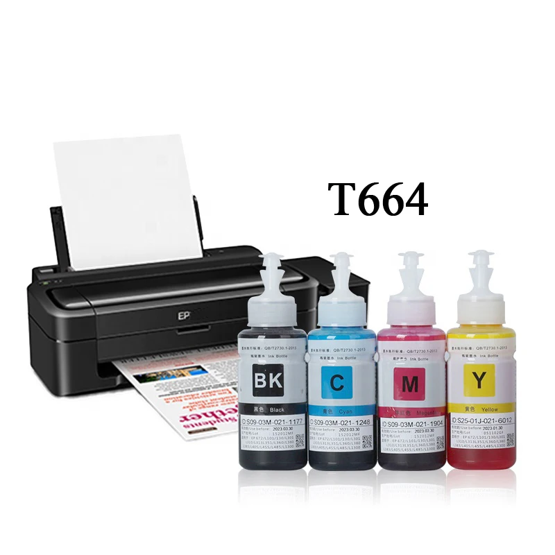 premium 70ml tinta t664 refill ink bottle 664 printer inks for epson  L110 L120 L130 L220 L395 L200 L380 L360 L365