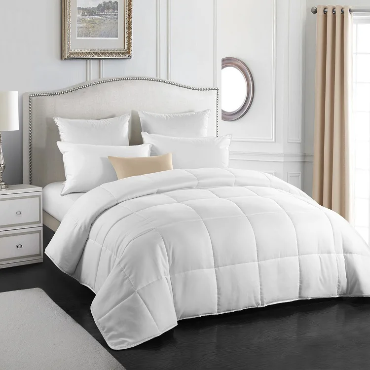 Hotel white duvet bedding set comforter sets cotton comforter sets bedding luxury Queen King