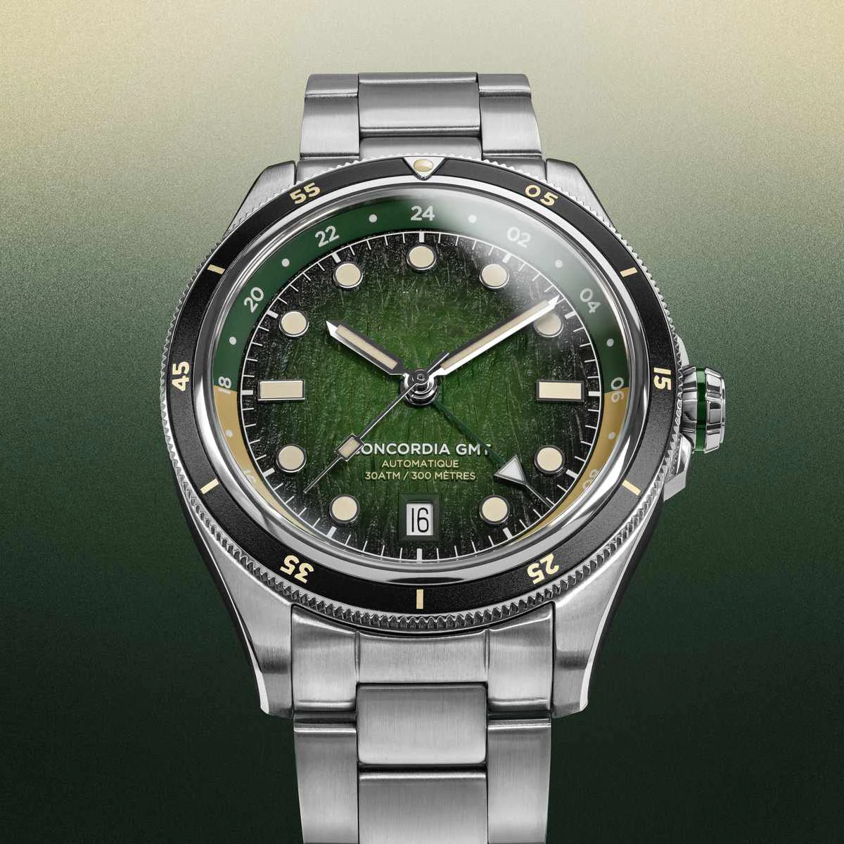 40MM Men`s GMT Custom Design Watches ,Unidirectional Rotating Bezel Powered By Japan Miyota 9075 Movement