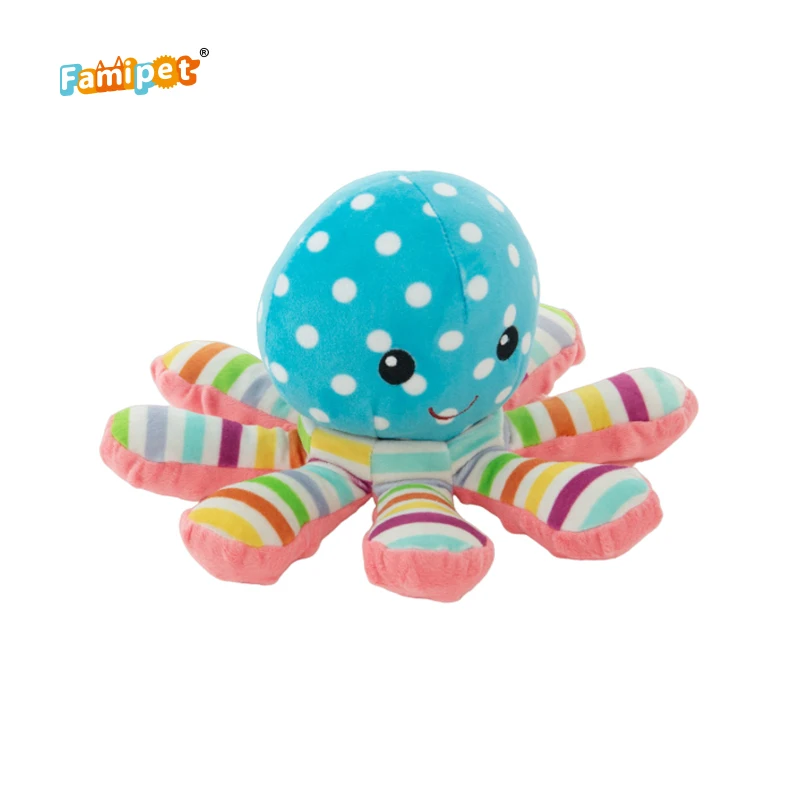 Famipet Manufacturer Wholesale Custom New Octopus Design Cute Soft Stuffed Animal Toy Kids Plush Toy