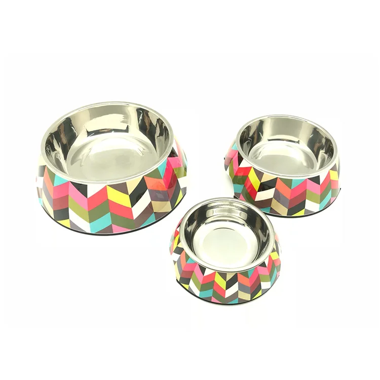 colorful Pet cat bowl stainless steel dog bowl  manufacturers pet bowl