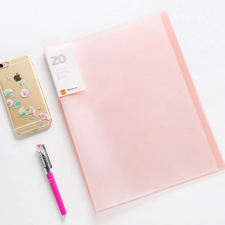 Information Booklet A4 Insert Folder Transparent Inside Plastic PP Paper Score A4 Size Lever Arch File folder