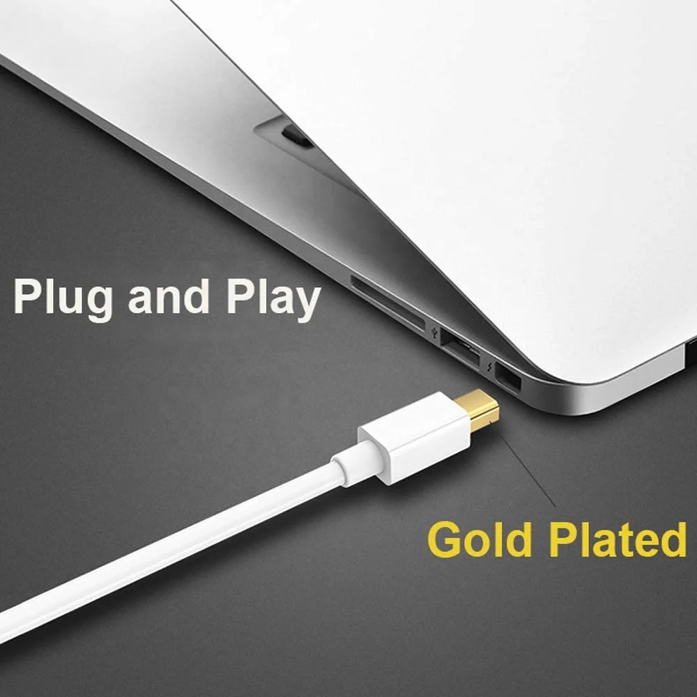  Vnew Mini DisplayPort штекер-HDMI штекер кабель позолоченный DP к 4K HDMI шнур поддержка