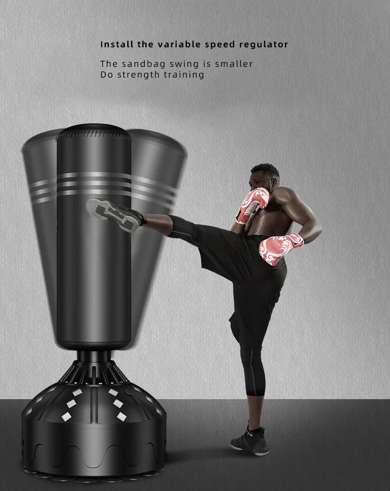 2021 Free-standing Ring Machines Tumbler Punch Bag Training Equipment Punch Boxing Sandbag RUIBU-1010