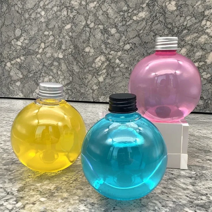 250ml ball shaped sprayer green plastic spray bottle for sanitizer water spray hair dressing Lotion Bottle Shampoo Bottle