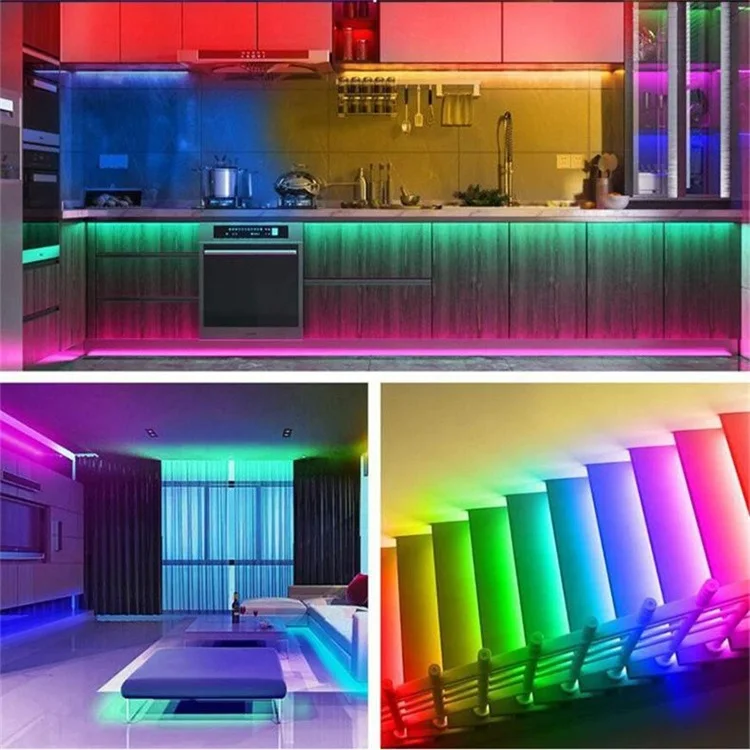 smart multi color rgb led strip light usb 5v flexible remote Bluetooth APP Control 2m 5m 5050 rgb led pixel strip lights