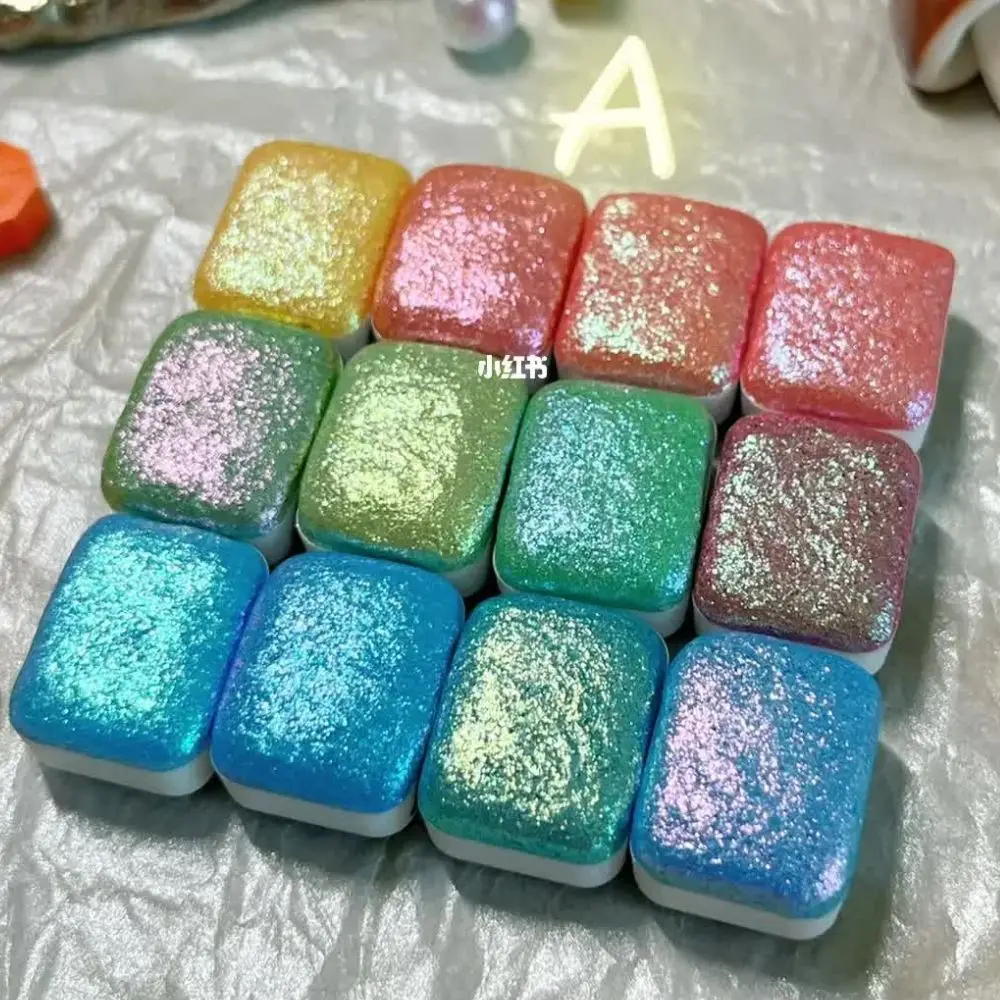 Wholesale Colorful Metallic Shimmer Mica Powder Pearl Pigment for Watercolor Paint Art