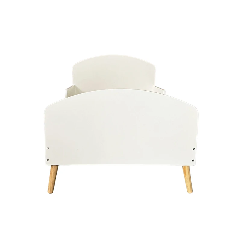 Modern cheap white wooden japanese full size toddler child bed frame design furniture for kids boys girls