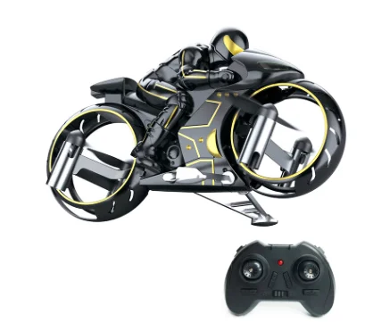 Taking Aerial Photo Mini RC Drone Toys 360 Flip Four-Axis Aircraft 2.4G Motorcycle Land&Air Dual Mode Hand Gesture RC Quadcopter