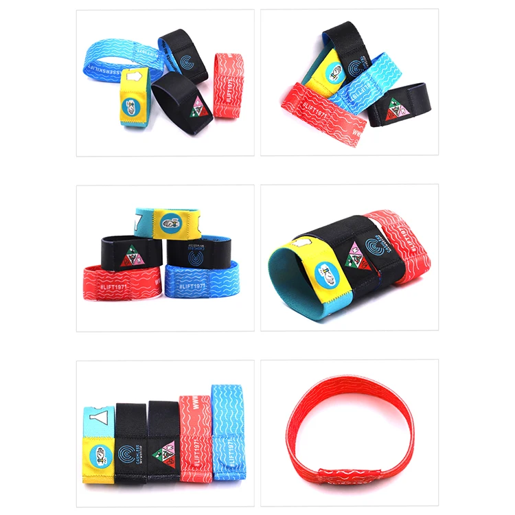 elastic fabric nfc213 nfc bracelets reusable NFC wrist band strap / Stretch Woven NFC RFID Wristband