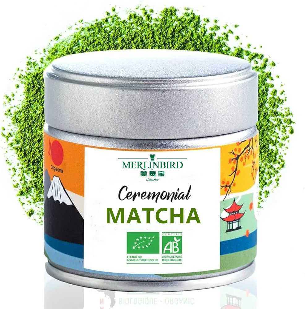 OEM Private Label Custom Logo Matcha Powder chocolate coconut Flavored Organic Ceremonial Grade Premium Japanese Matcha