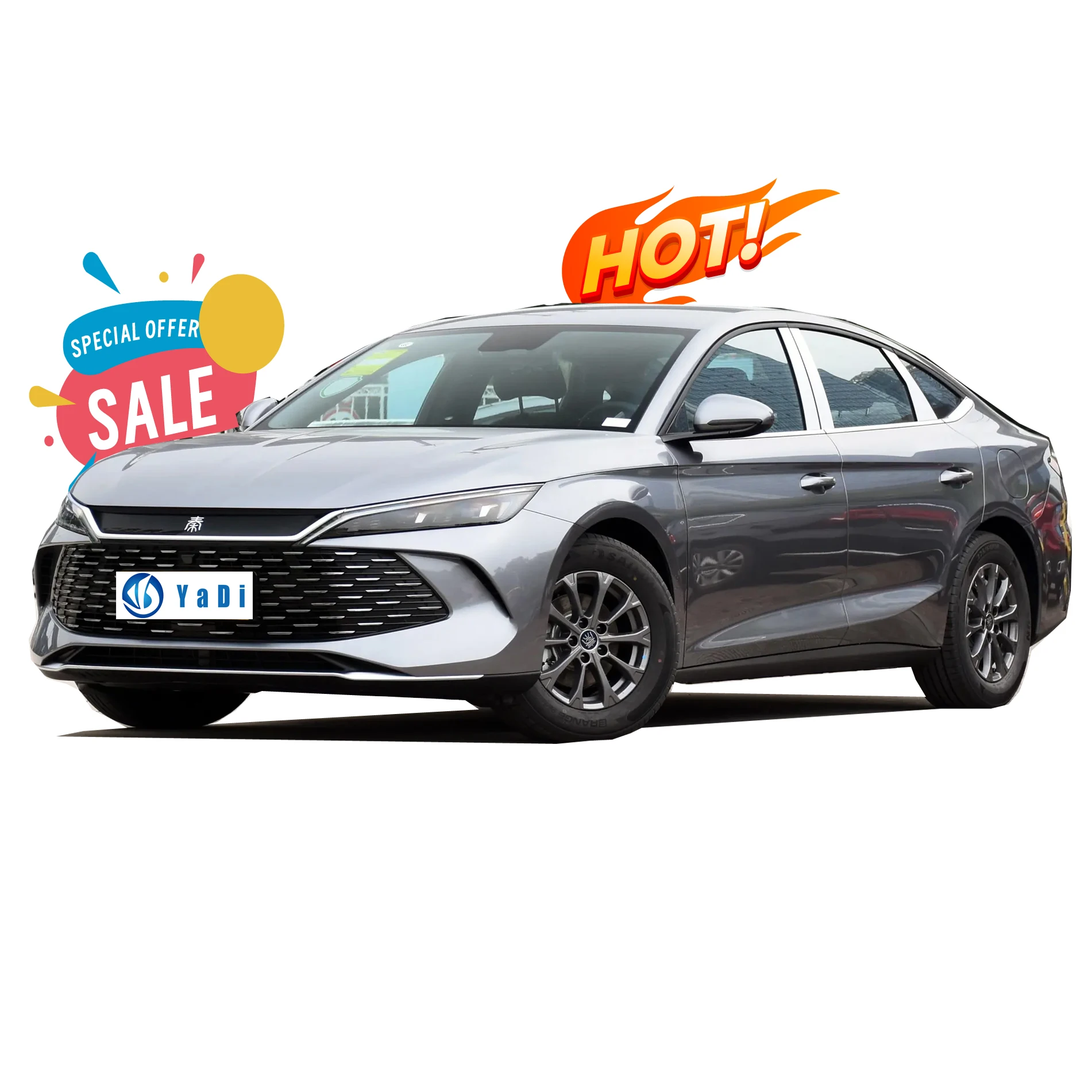 BYD Qin L DMI Супер низкая цена супер большой дальности 2100 км + 1 5 л 101HP L4 подключаемый Гибридный китайский электромобиль новой энергии