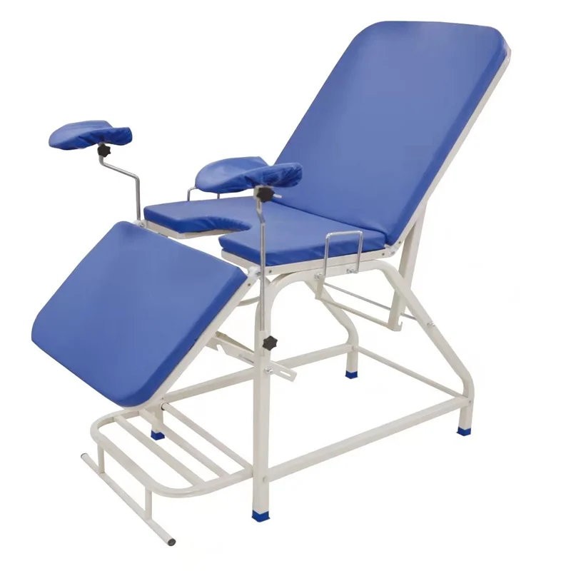 Medical Stainless Steel Adjustable Folding Portable Gynecological Examination Table