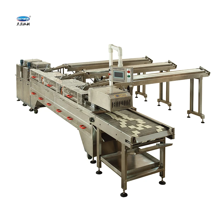 Industrial Cookies Bakery Equipment hard and soft biscuit production line Sandwich Cream Biscuit Making Packing Machine Factory