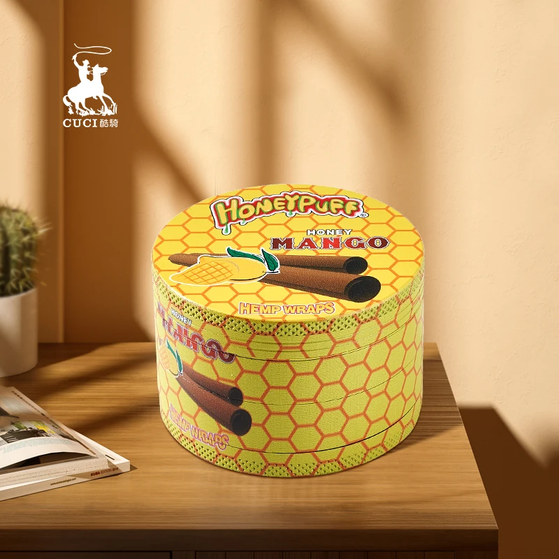 Tobacco grinder custom full print  printed smoke grinding 50mm smoking accessories