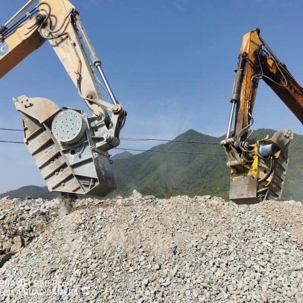 CE ISO Factory OEM heavy duty rock stone crusher bucket for excavator