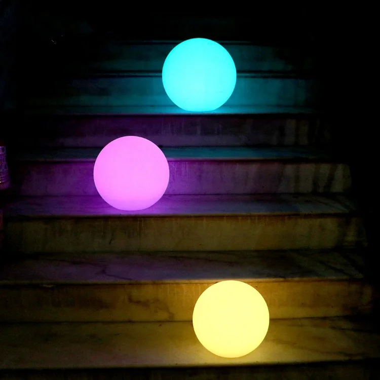 RGB Color changeable remote control led christmas ball 20cm diameter led mood light ball for decoration