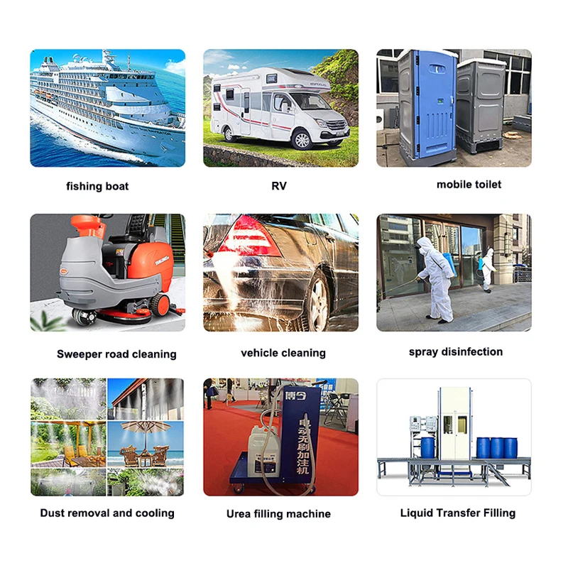 Multifunctional Dc Diaphragm Parts 12V High Pressure Water Injection Pump for Park Fog