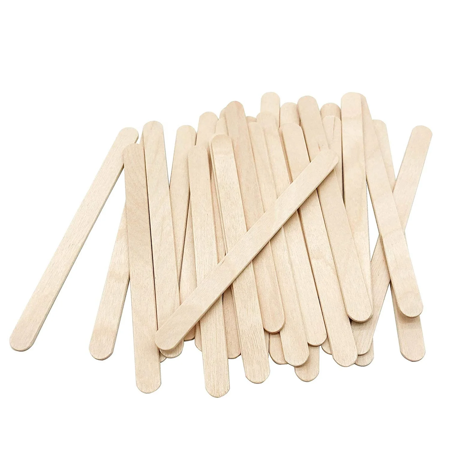 Custom Packaging Wholesale Birch Wooden Disposable Wooden Ice Cream Sticks Popsicle Sticks