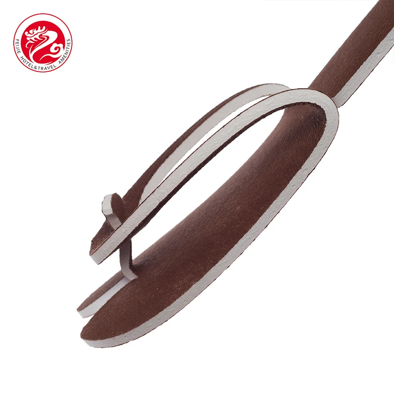 Wholesale Custom Luxury Hotel High Bedroom Disposable Spa Slippers, new design hotel flip flop slipper