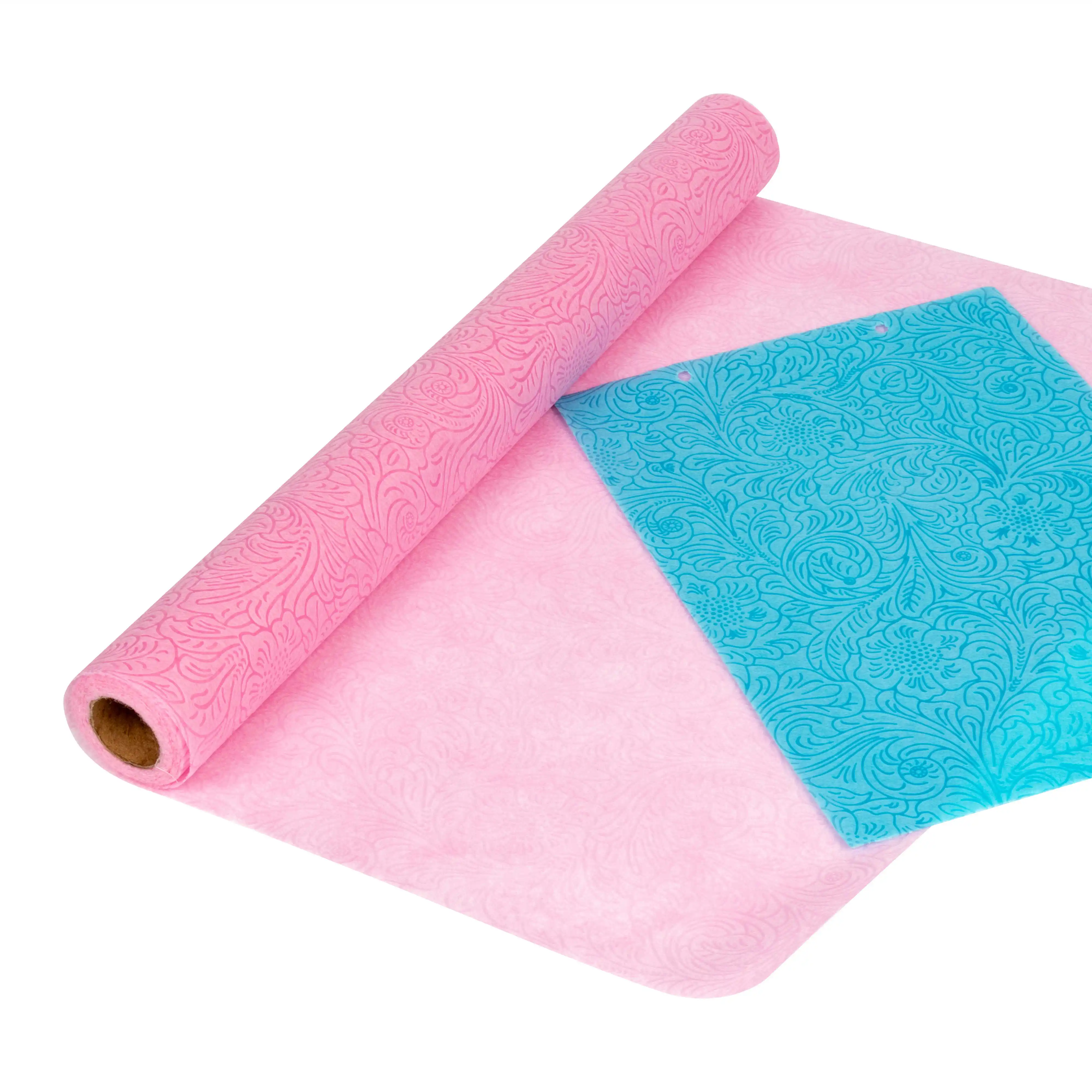Gift Packing New Design Fabrics Custom Embossed Fabric PP Embossed Nonwoven Fabric
