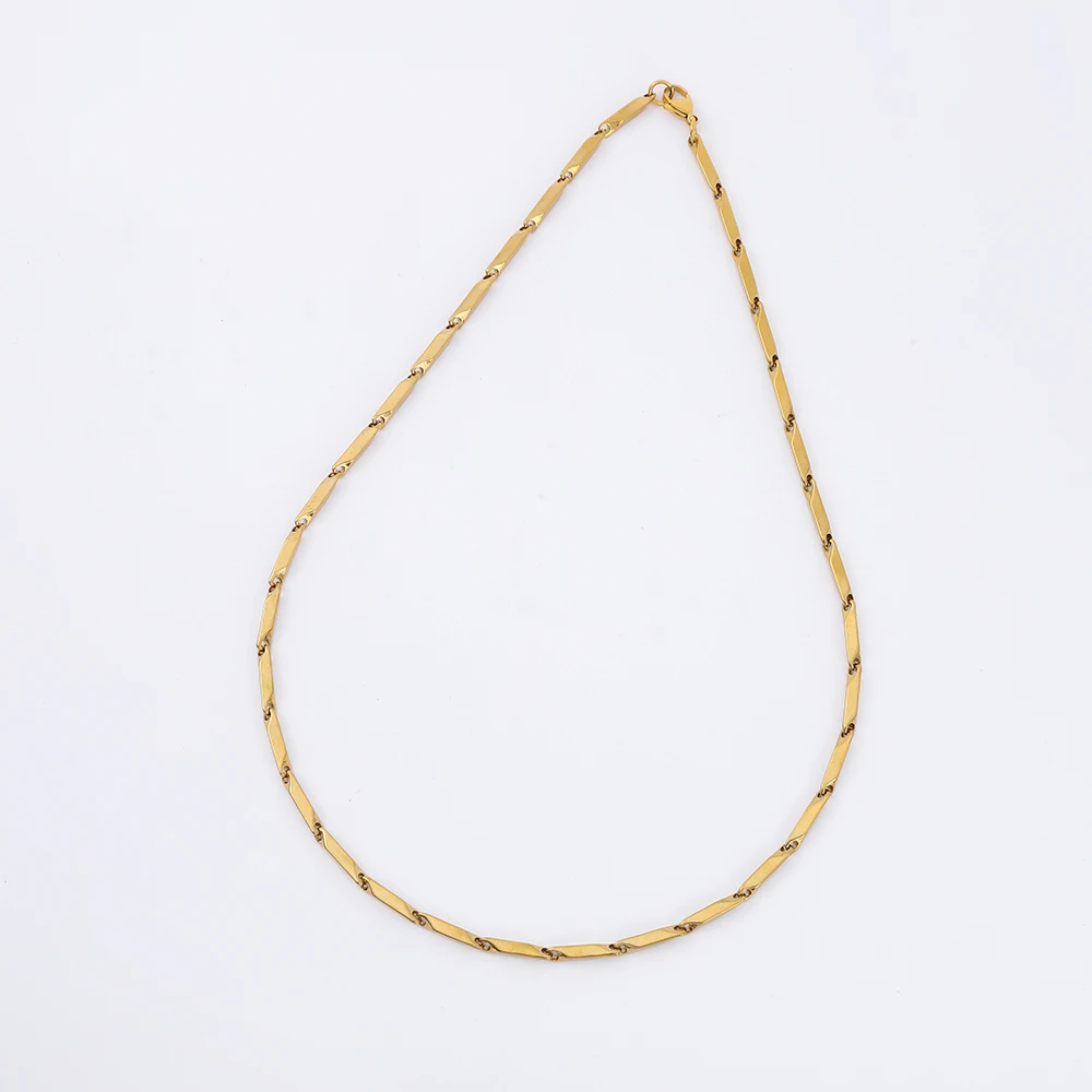 Hot selling clavicle necklace men jewelry stainless steel sticks links chain necklace