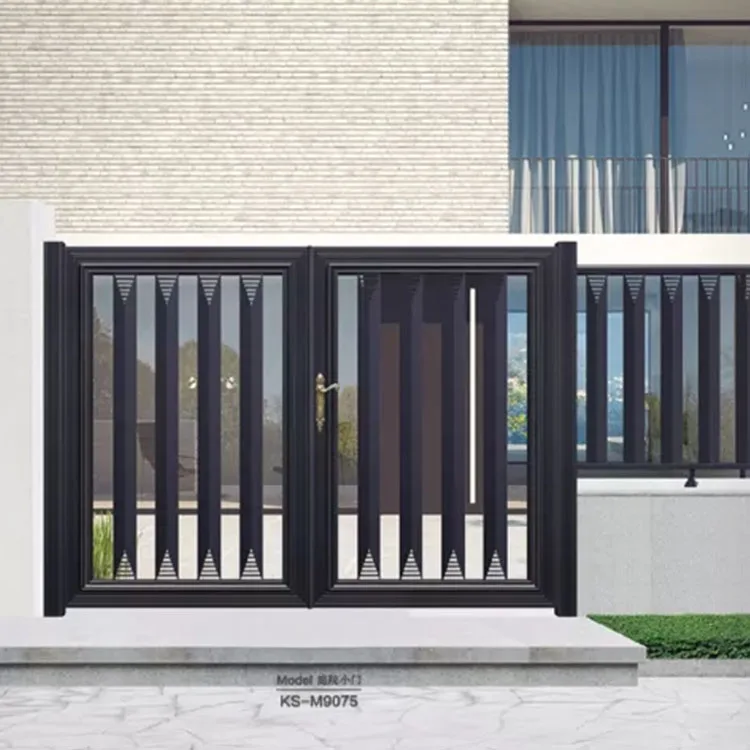 High Quality Modern Minimalist Iron Community Outdoor Villa Gate Courtyard Gates Steel Patio Doors For Outdoor
